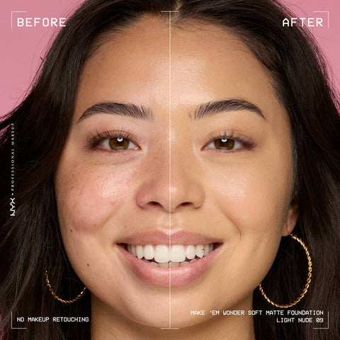 NYX Make ‘Em Wonder Soft Matte Buildable Foundation - 09 Light Nude