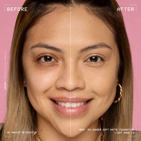 NYX Make ‘Em Wonder Soft Matte Buildable Foundation - 13 Light Sand