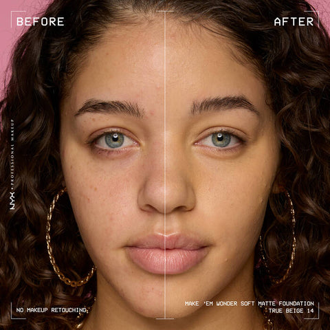 NYX Make ‘Em Wonder Soft Matte Buildable Foundation - 14 True Beige