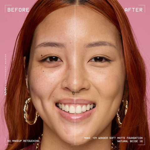 NYX Make ‘Em Wonder Soft Matte Buildable Foundation - 16 Natural Beige