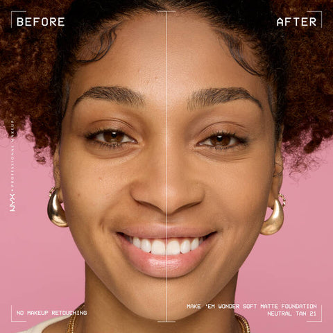 NYX Make ‘Em Wonder Soft Matte Buildable Foundation - 21 Neutral Tan