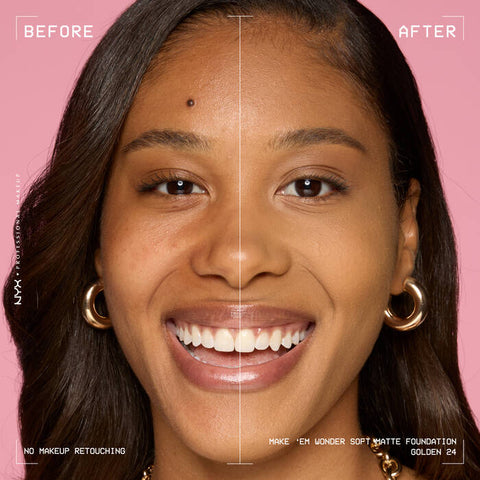 NYX Make ‘Em Wonder Soft Matte Buildable Foundation - 24 Golden