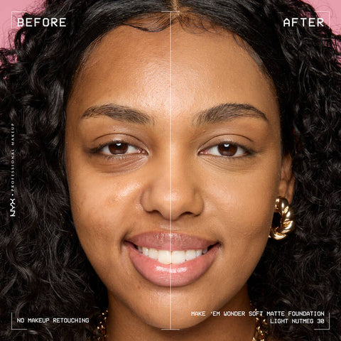 NYX Make ‘Em Wonder Soft Matte Buildable Foundation - 30 Light Nutmeg