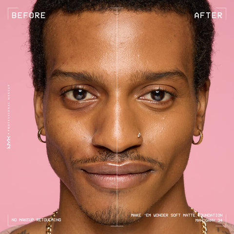 NYX Make ‘Em Wonder Soft Matte Buildable Foundation - 34 Mahogany