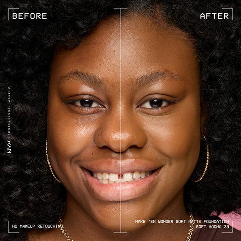 NYX Make ‘Em Wonder Soft Matte Buildable Foundation - 35 Soft Mocha