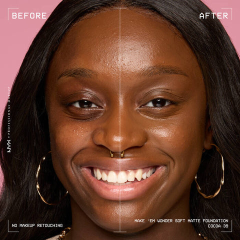 NYX Make ‘Em Wonder Soft Matte Buildable Foundation - 39 Cocoa