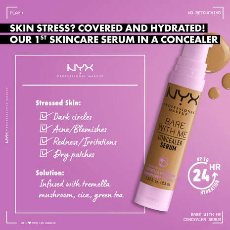 NYX Bare With Me Concealer Serum - Camel