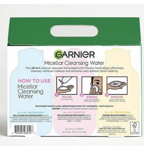 Garnier Micellar Cleansing Water Limited Edition - Pack of 3