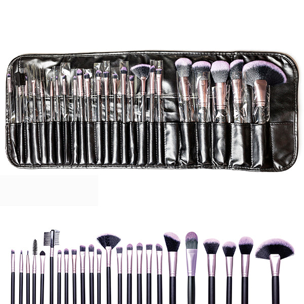 SHUE 24 Pc Purple Makeup Brush Set