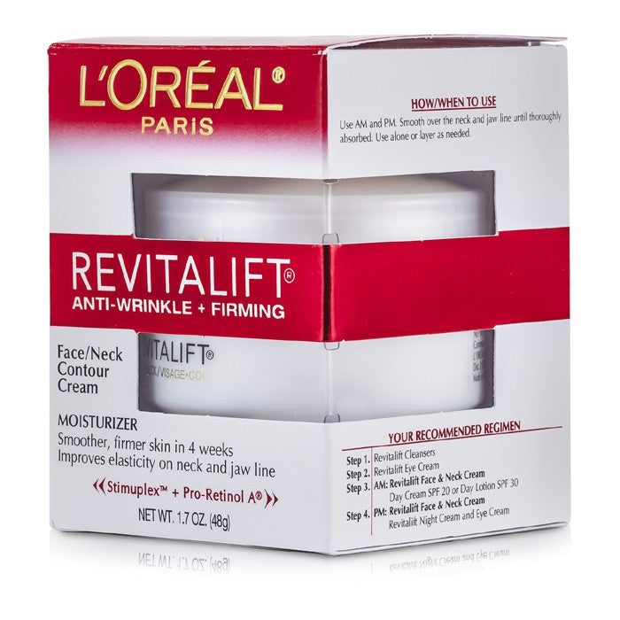 L'OREAL REVITALIFT ANTI-WRINKLE + FIRMING, FACE NECK CONTOUR CREAM