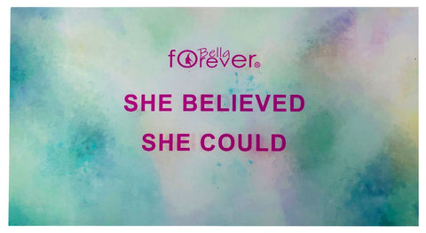 BELLA FOREVER 12 PIECE DISPLAY EYESHADOW PALETTE "SHE BELIEVE SHE COULD SO SHE DID"
