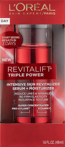 L'OREAL REVITALIFT TRIPLE POWER INTENSIVE SKIN REVITALIZER SERUM + MOISTURIZER