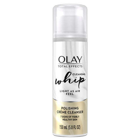 Olay Total Effects Face Wash, Whip Polishing Crème Cleanser, 5 fl oz